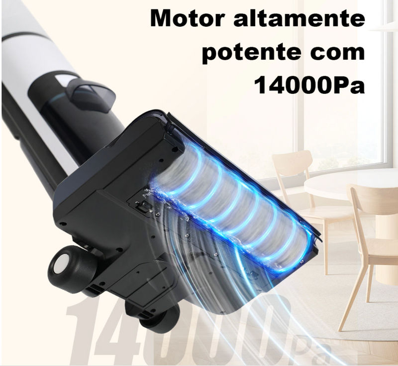 Aspirador Vertical de Pó i7 Pro - Aspira e Passa Pano (Autolimpante)