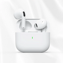 Fone De Ouvido Sem Fio Bluetooth 5.3 Compatível iPhone Android Com Microfone e Redução de Ruído Wireless Academia Corrida Musicas Graves Potentes Controle Touch,À Prova D'água HiFi Branco