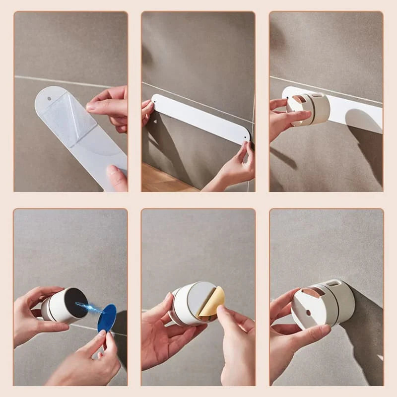 Kit 6 Porta Temperos e Condimentos de Parede Magnético com Dosador