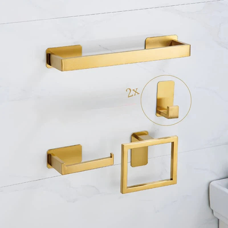 Kit Acessórios para Banheiro de Aço Inox 5 Peças