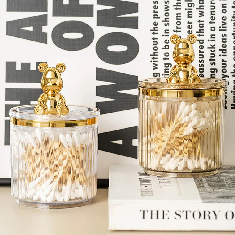 Organizador Porta Cotonete e Algodão Acrílico