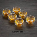 Conjunto de Xícaras de Chá de Vidro