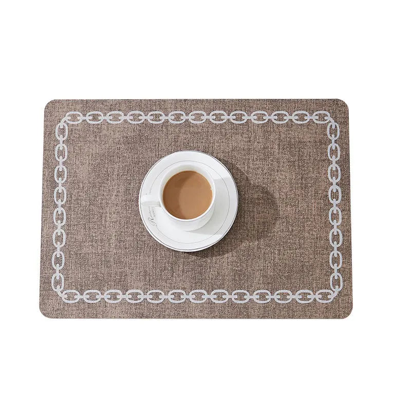 Jogo Americano Kit Descanso de Prato Quadrado Decorativo