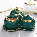 Conjunto de Potes Cerâmica Kit Açucareiro e Saleiro