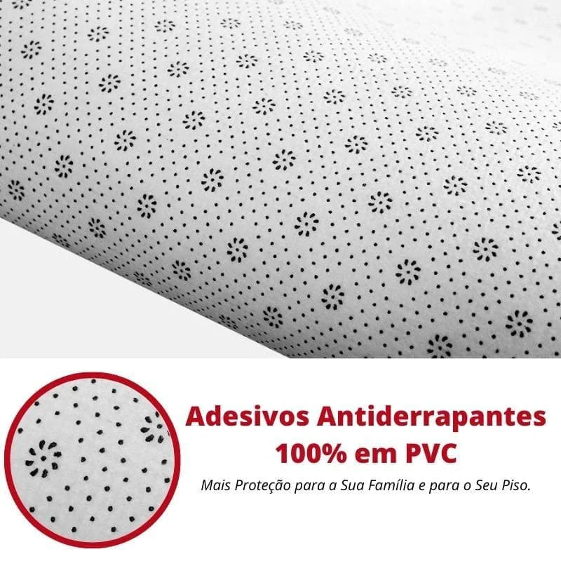 Tapete Felpudo Creme Antiderrapante para Sala e Quarto